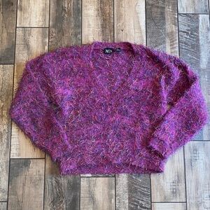Pasta Women's Fuzzy Pink Sweater